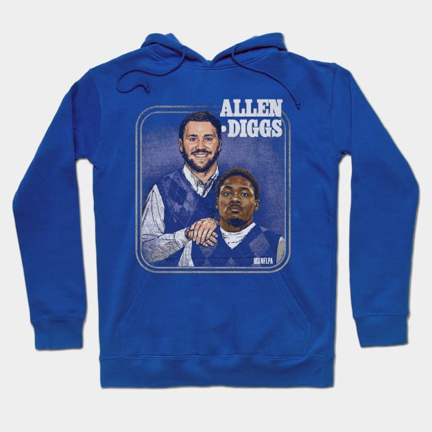 Josh Allen & Stefon Diggs Buffalo Step Brothers Hoodie by ClarityMacaws